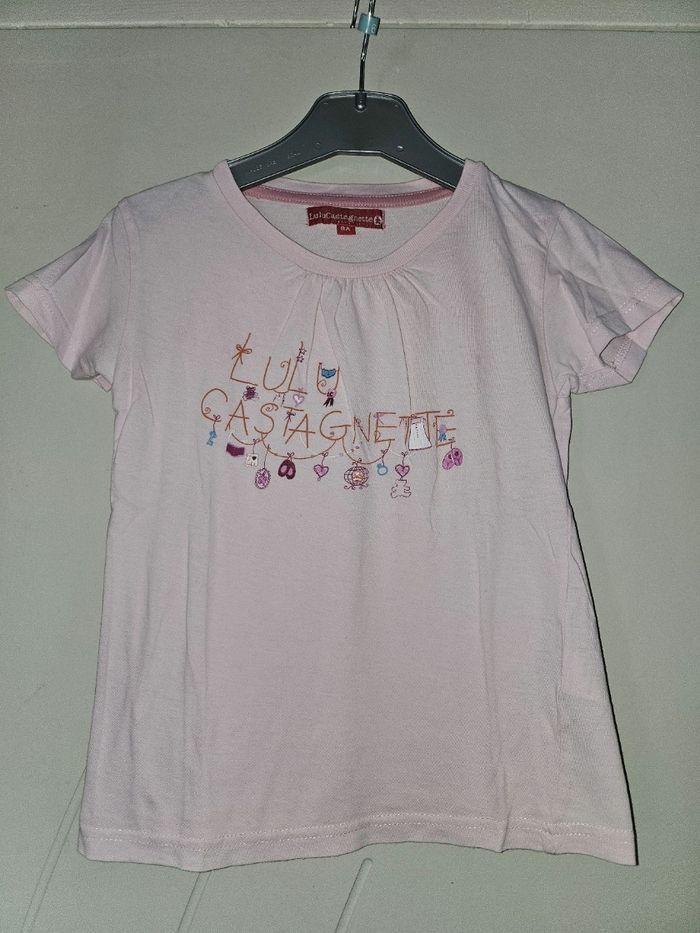 T-shirt rose Lulu Castagnette 6 ans