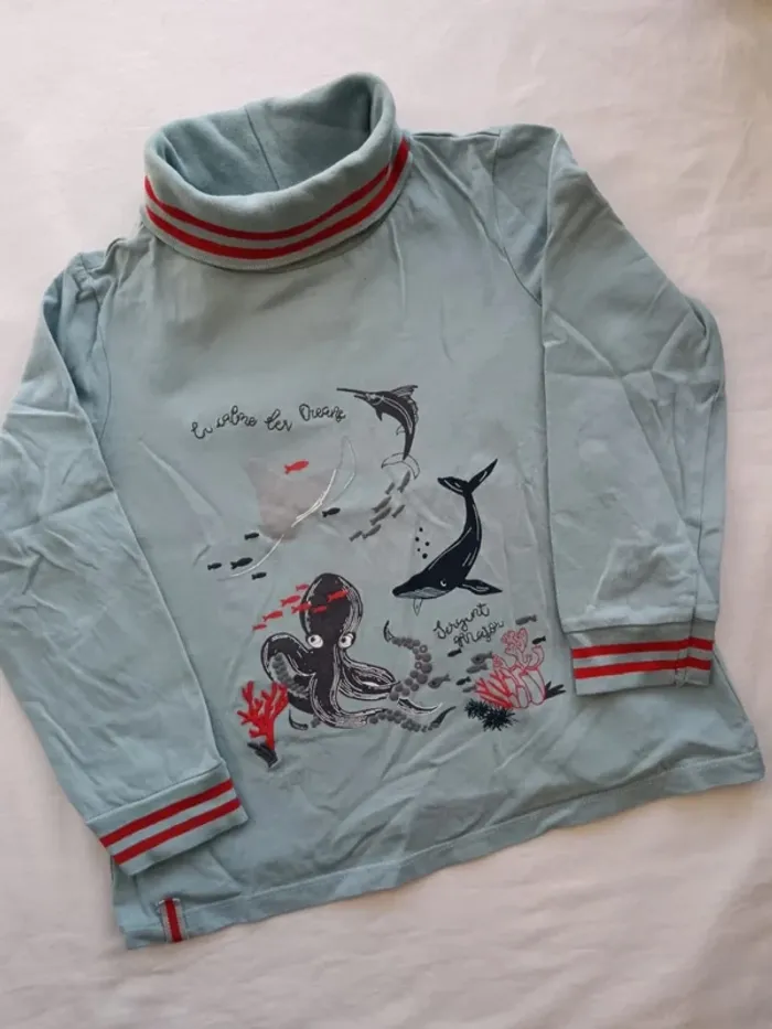 Tshirt ML col roulé Sergent Major 4 ans