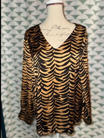 Blouse effet satin