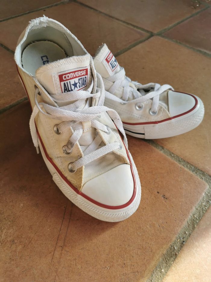 Converses baskets basses en tissu pointure 36,5 - photo numéro 2