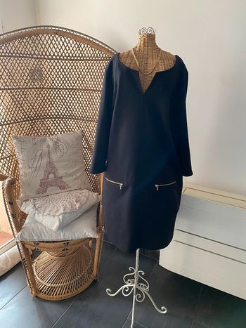 Robe noire vintage style Courrege taille S