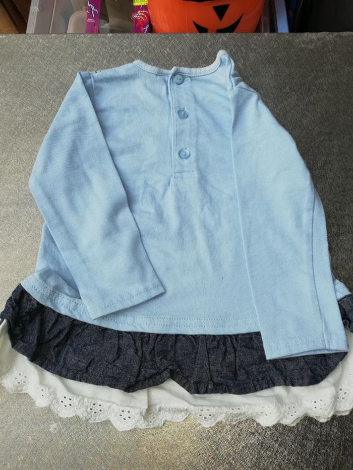 Ensemble bleu 12 mois fille - photo numéro 5