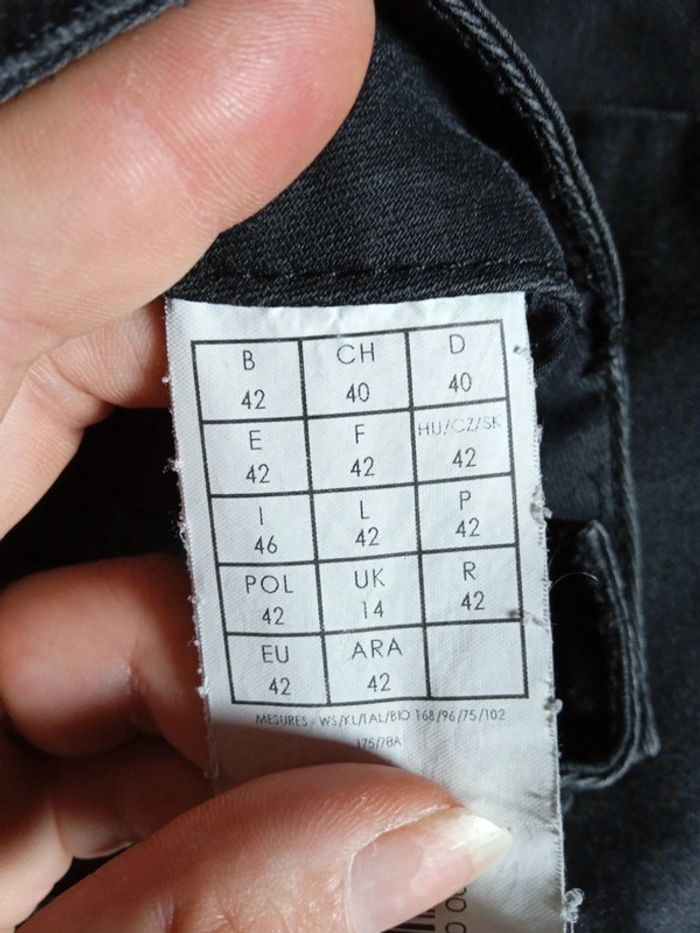 Jeans Promod taille 42 couleur gris noir - photo numéro 5