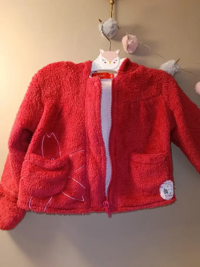 Manteau polaire avec moufles intégrées - 12 mois - photo numéro 16