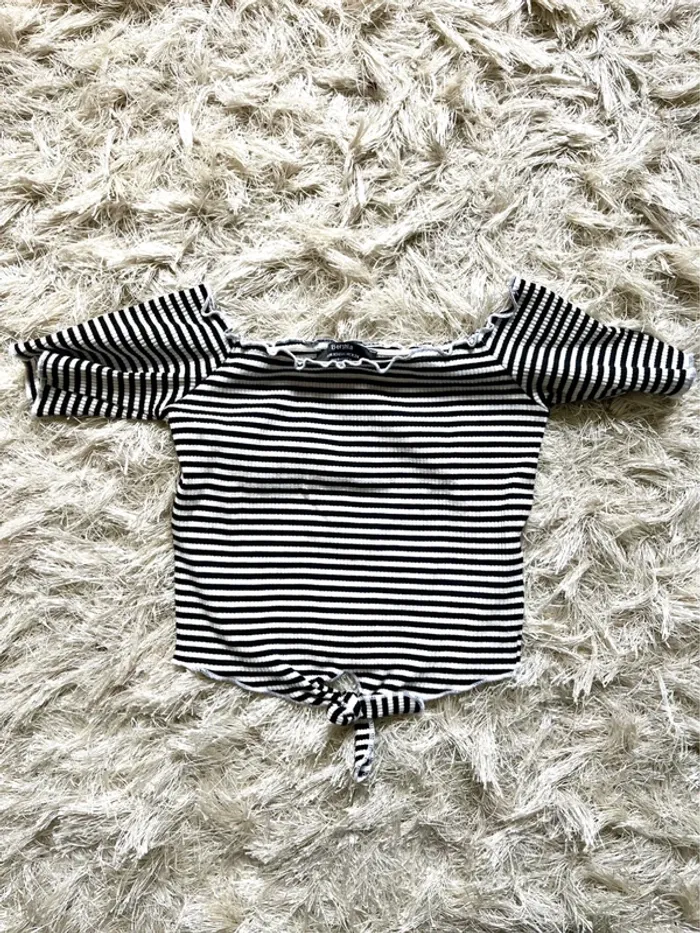 Crop top Bershka épaules dénudées XS