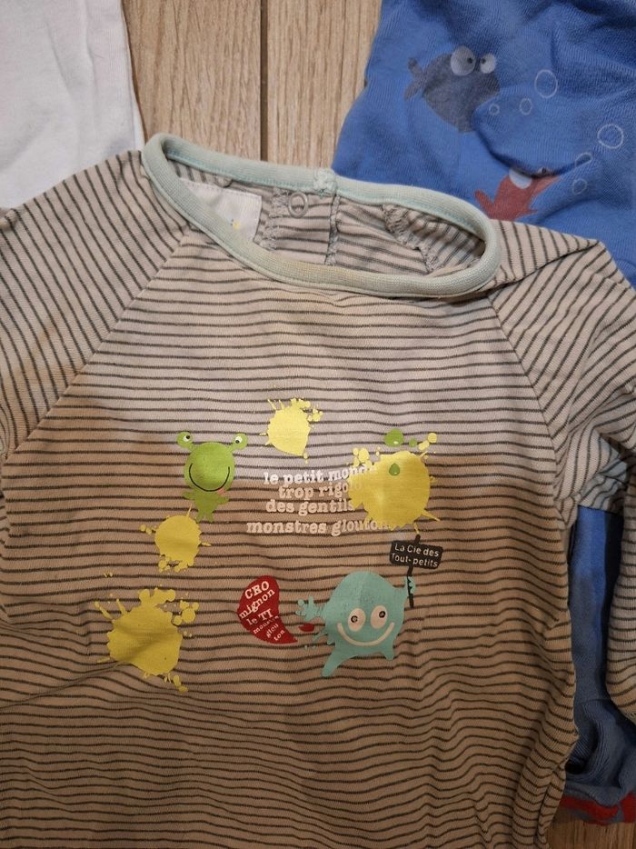 Lot pyjamas 6 mois ete garçon - photo numéro 2