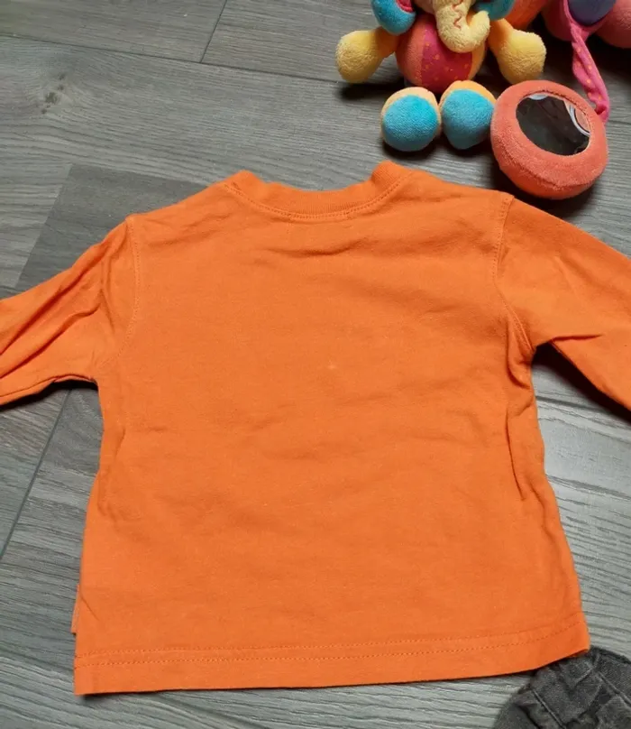 Ensemble t-shirt et jean bébé garçon 6 mois Prémaman - photo numéro 4