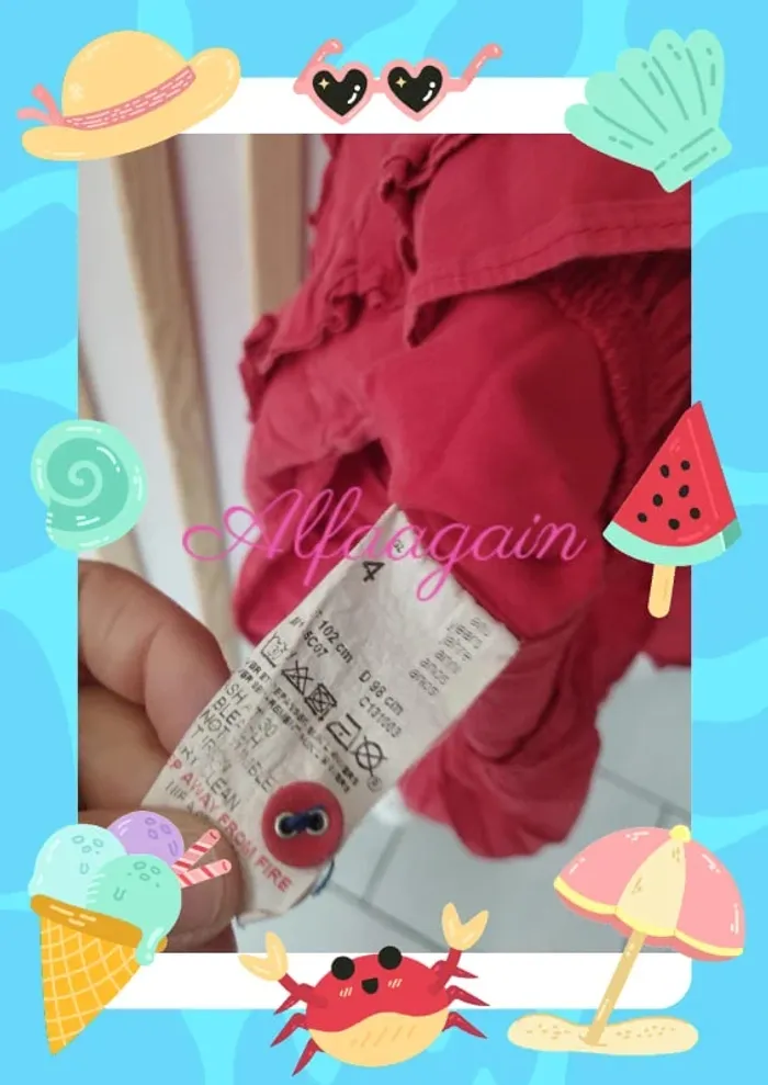 Robe catimini rouge 4ans - photo numéro 6