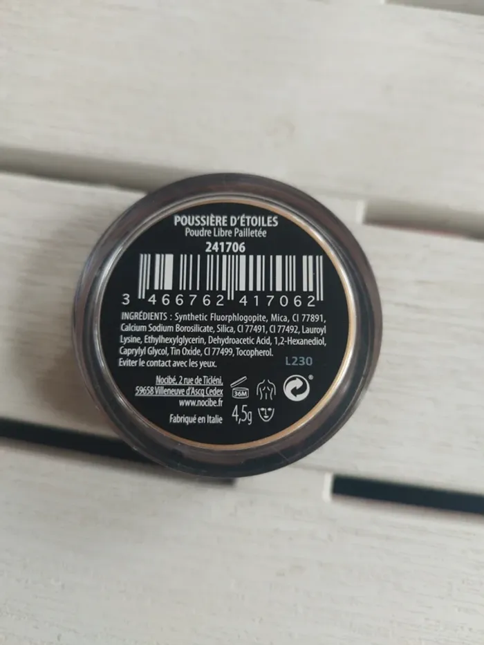 Poussière d'étoiles poudre dorée corps Nocibé - photo numéro 2