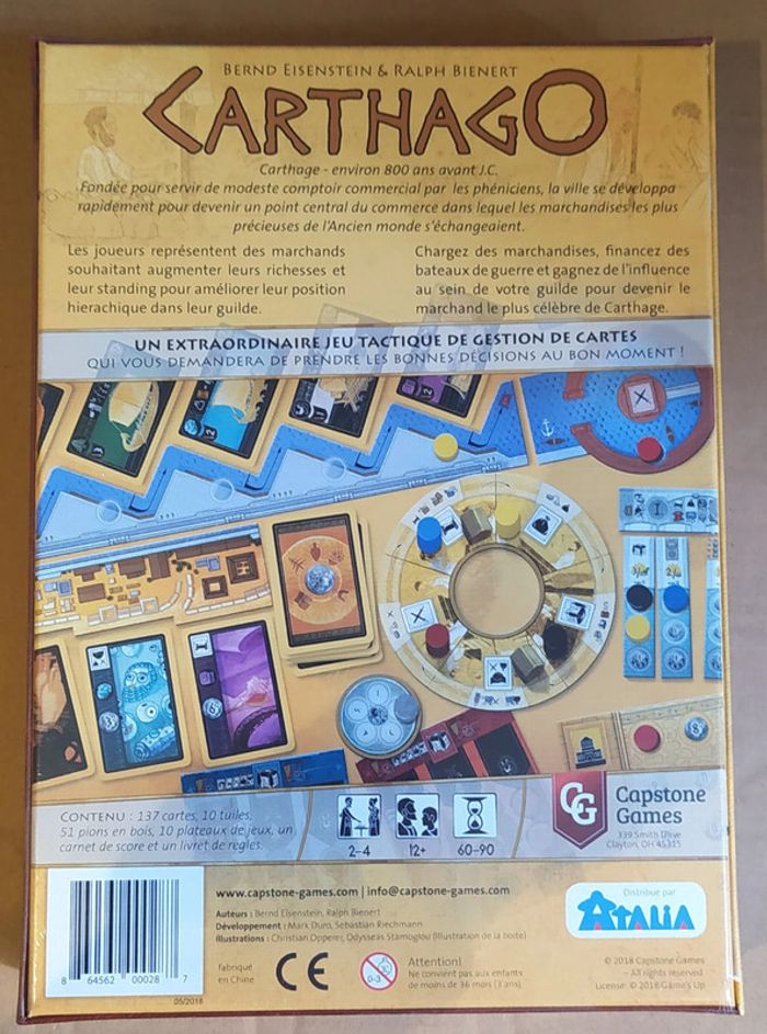 Carthago - Jeu de société sous emballage - Prix Ferme - photo numéro 2