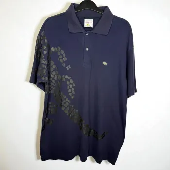 🖤 polo Lacoste / motif croco - Bleu marine / T-XXL🖤