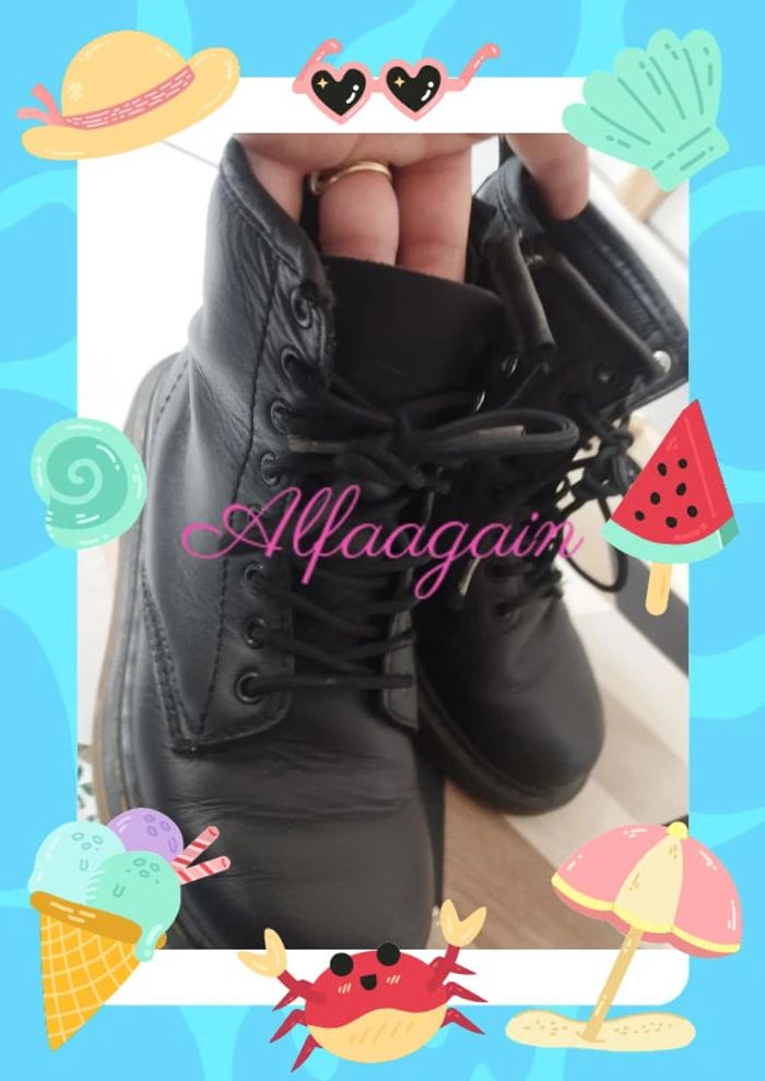 Bottines dr Martens noires 30 mixte - photo numéro 11