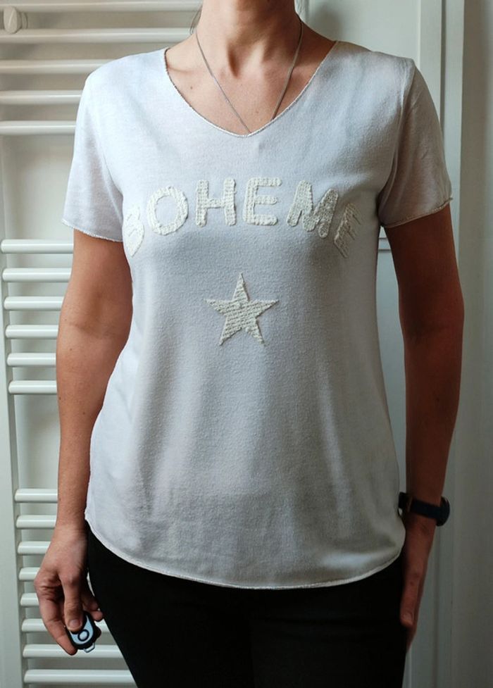 T shirt fluide effet blouse m