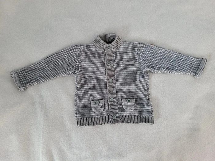 gilet en maille 12 mois kiabi 73-76 cm - photo numéro 2