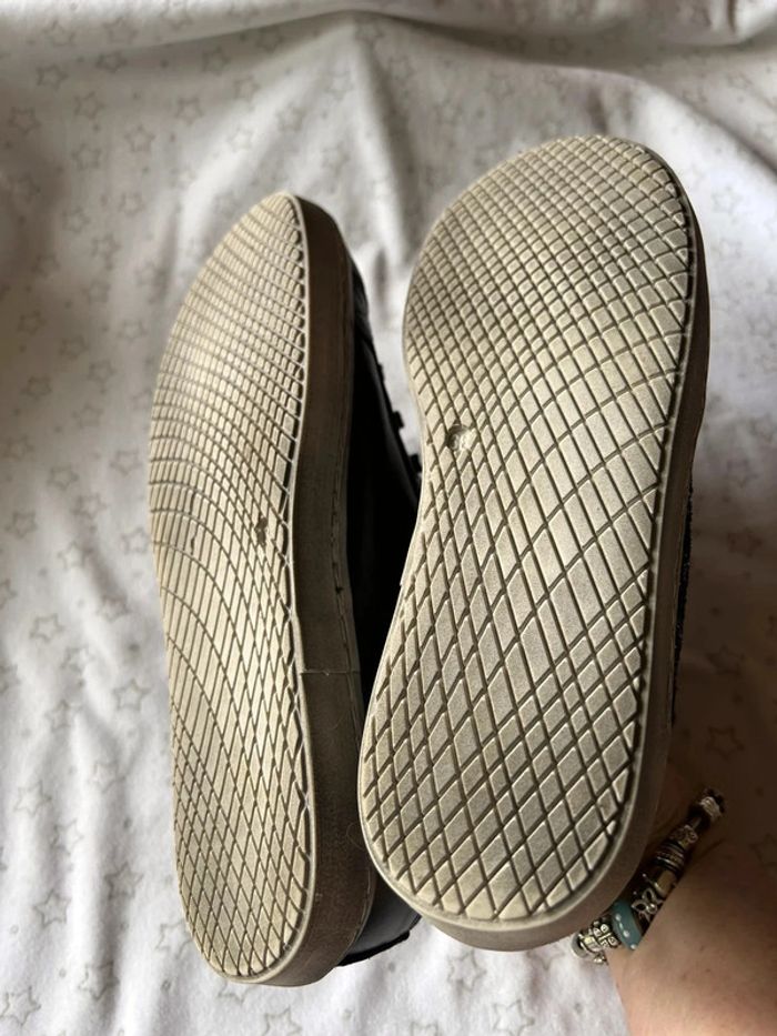 Baskets en cuir bleu 38 neuves - photo numéro 5