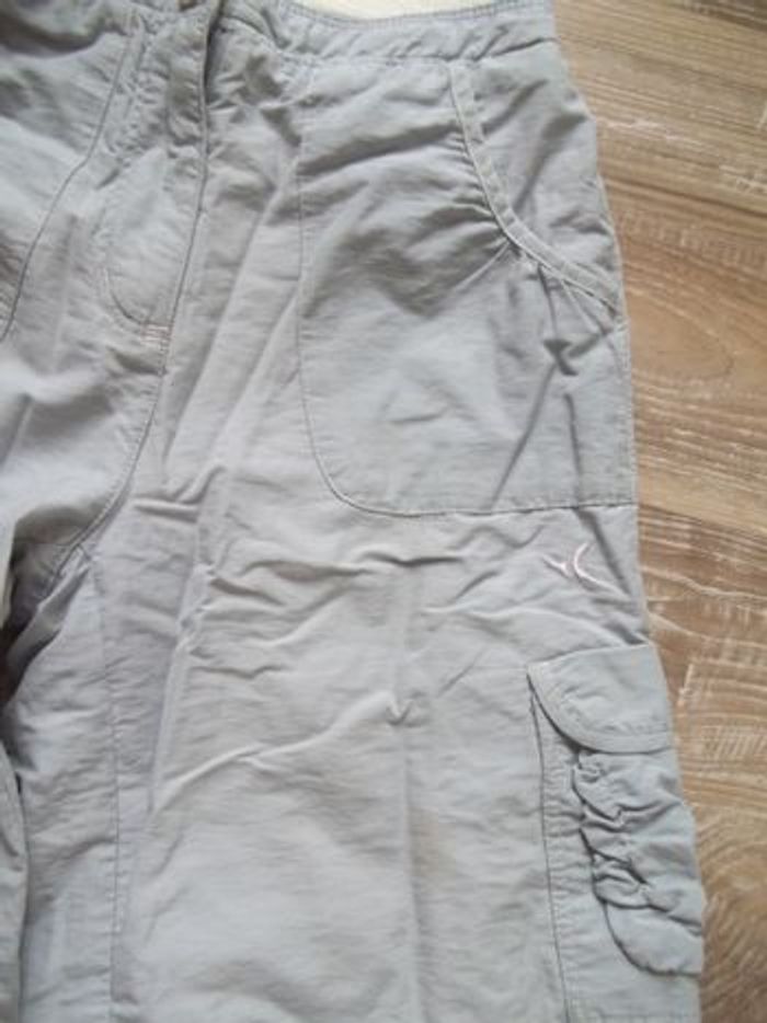 Pantalon retroussable Domyos gris 6 ans - photo numéro 2