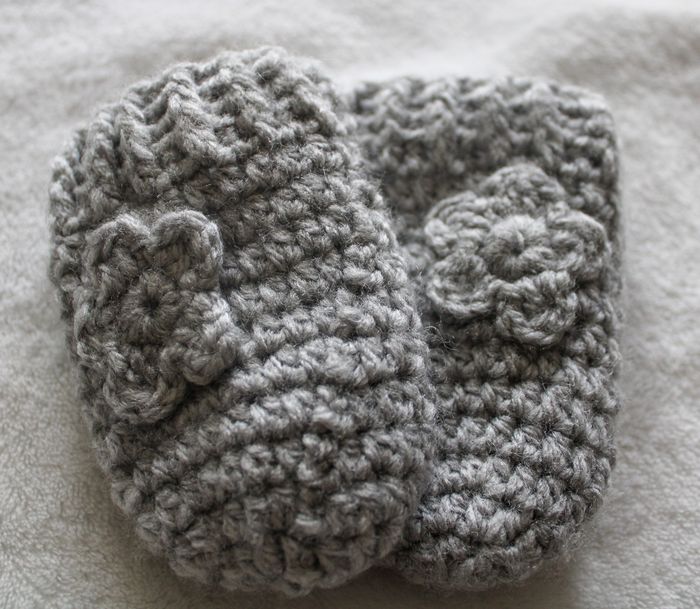 Moufles à fleur - photo numéro 4