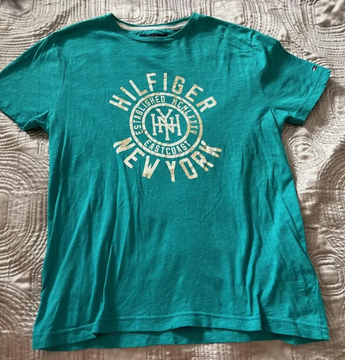 T-shirt Tommy Hilfiger turquoise