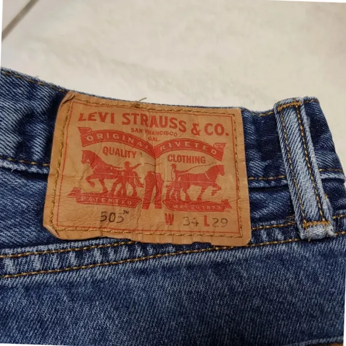 Jean Levi's 505 W34 L29 Bleu - photo numéro 8