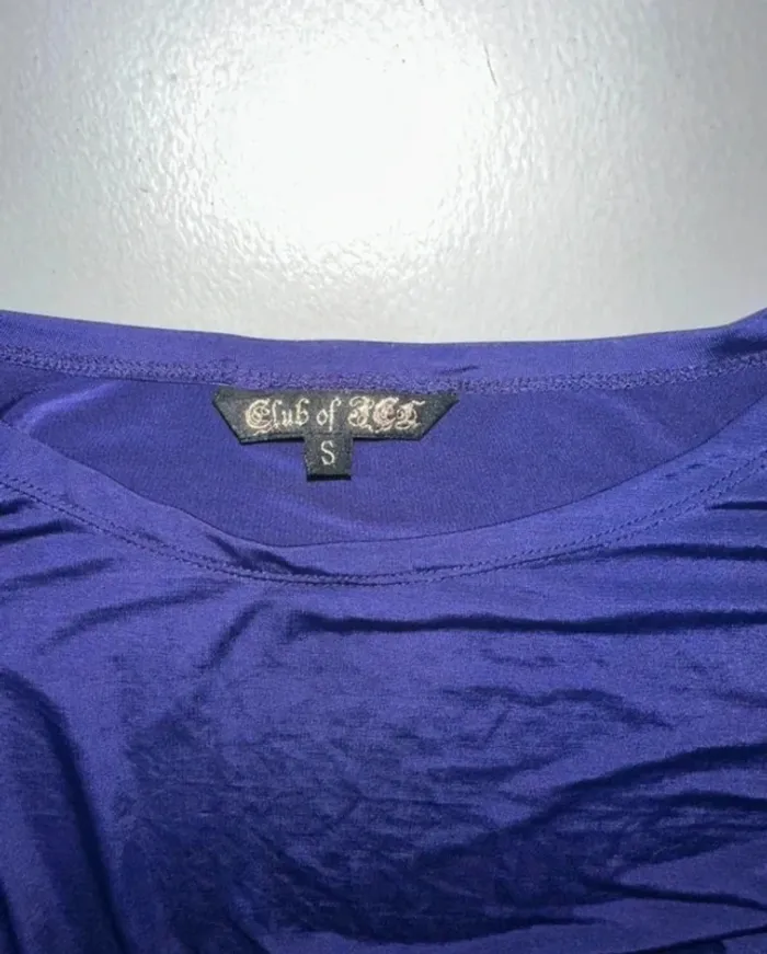 Tee shirt long/tunique Violette brillante TS neuve - photo numéro 7
