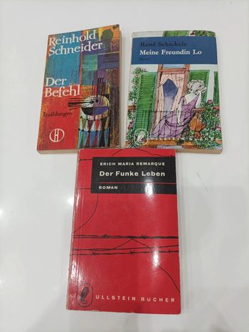 Lot 3 livres de littérature allemande