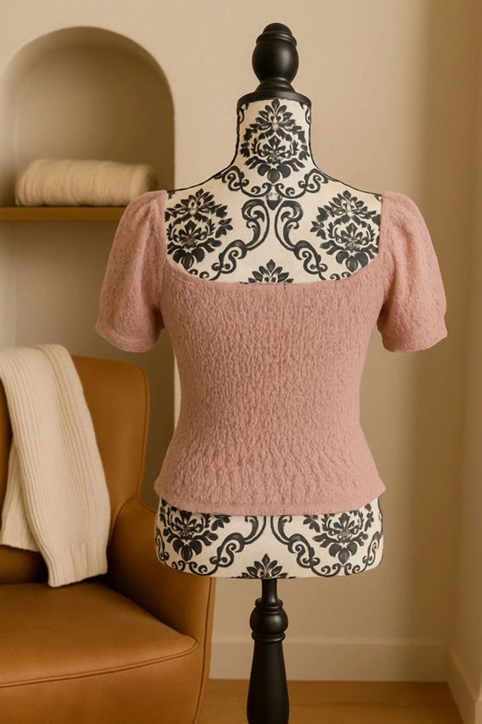 Top vieux rose smocké – Ardene  Neuf avec étiquette Taille : 38 (M) - photo numéro 2