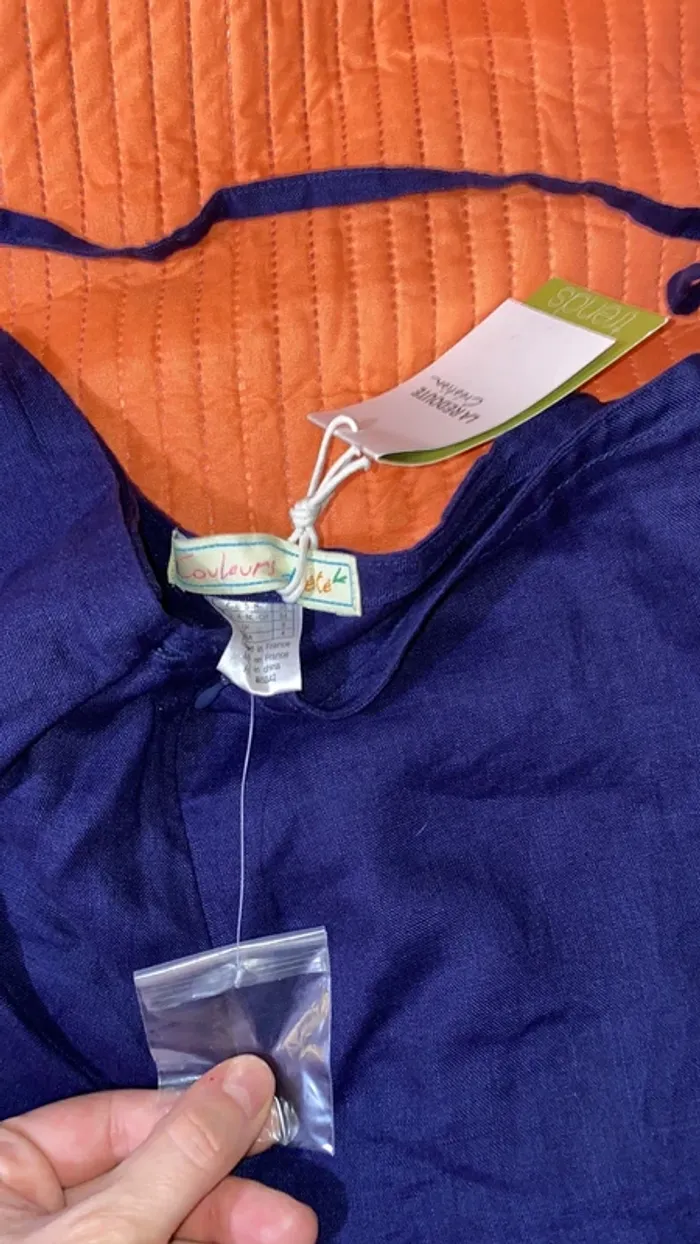 Pantalon large bleu marine - photo numéro 2