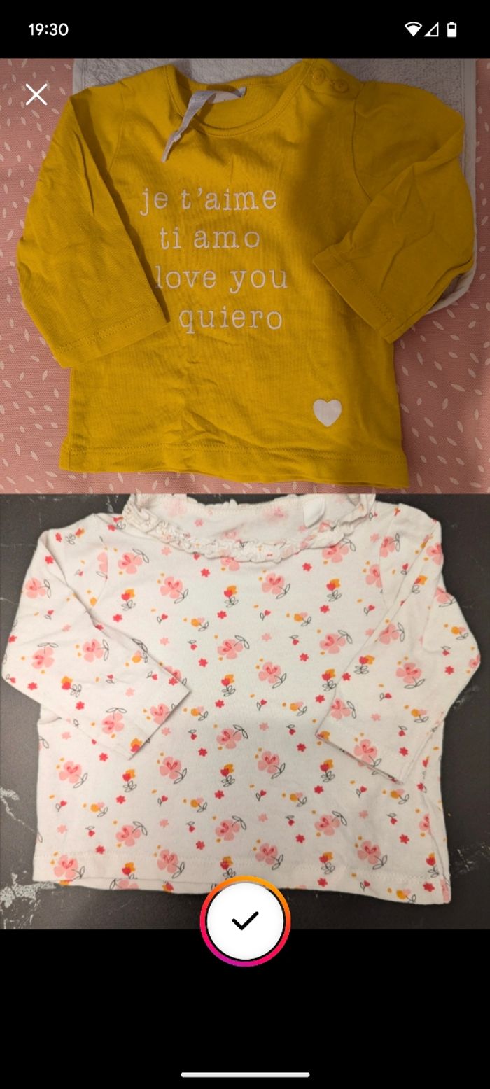 Tee shirts a manches longues fille 💃