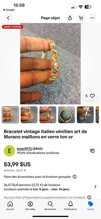 Bracelet italien