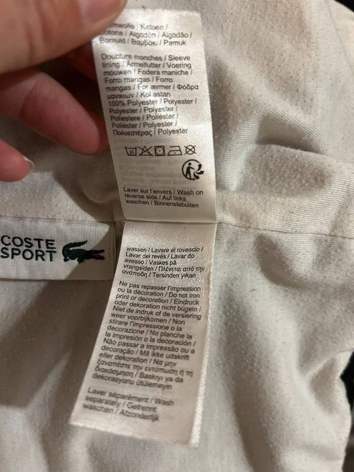 Veste Lacoste sport taille xs - photo numéro 8