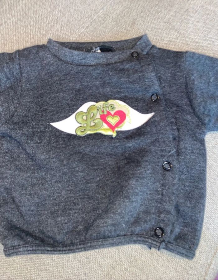 Pull gris foncé