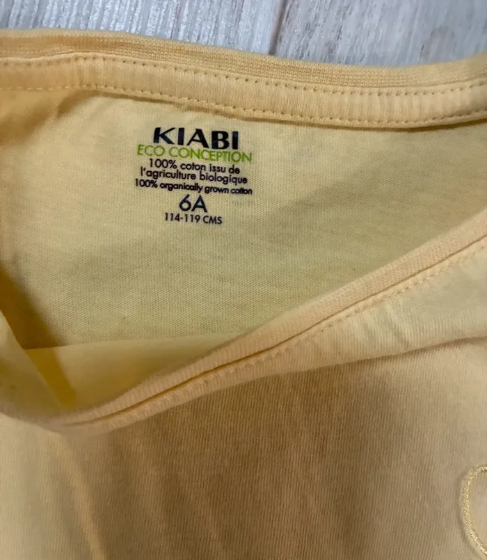 T-shirt jaune 6 ans - photo numéro 3