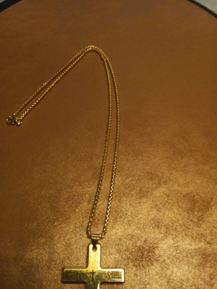 Collier et pendentif spirituel croix chrétienne - photo numéro 3