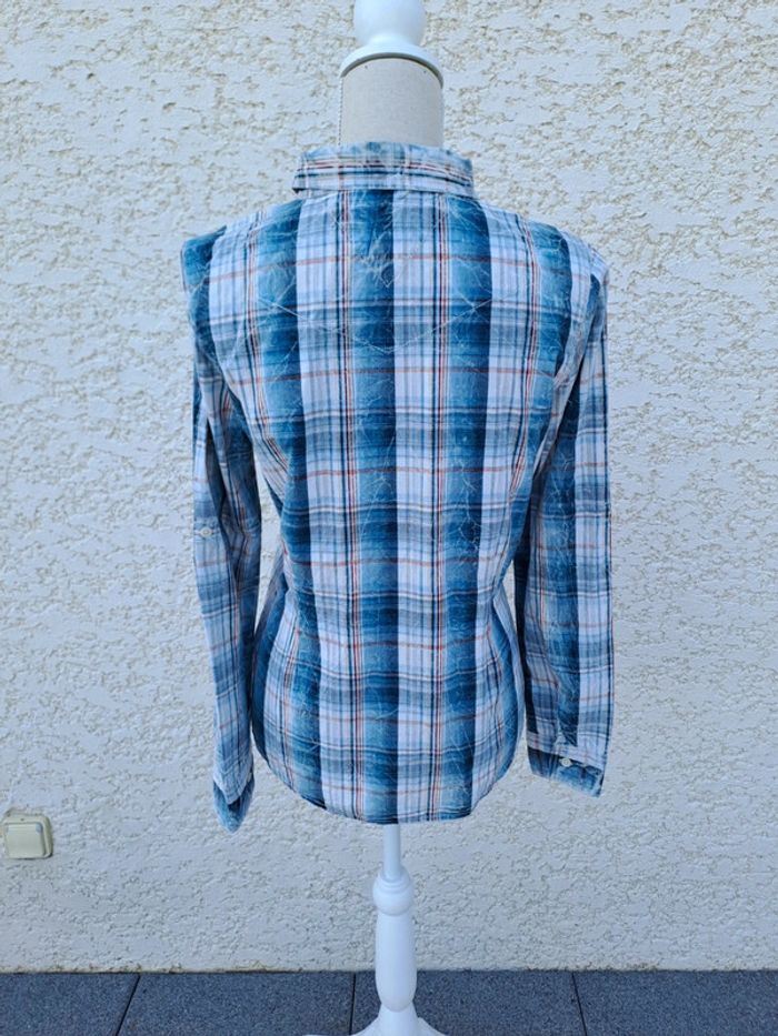Chemise carreaux femme Tommy Hilfiger t. L - photo numéro 6