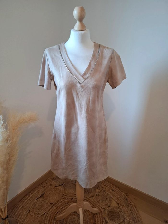 Robe beige/crème chic Charming Girl taille S 36 - photo numéro 2