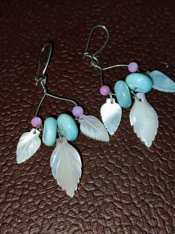 Boucles d'oreilles nacre