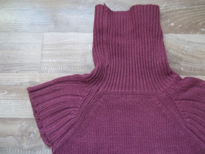 Pull sans manche col roulé violine Tex Kids 7/8 ans - photo numéro 5