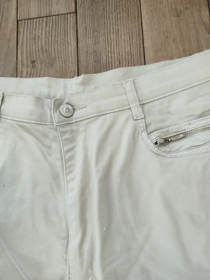 Pantalon femme beige - photo numéro 3