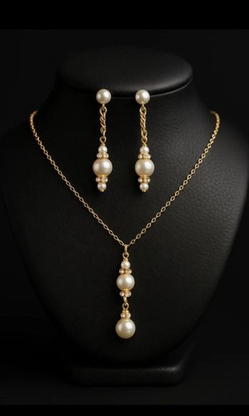 Parure collier + boucles d’oreilles