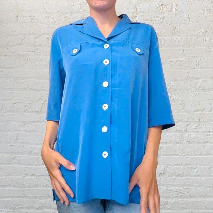 Magnifique chemise bleu Carven Taille XL - photo numéro 2