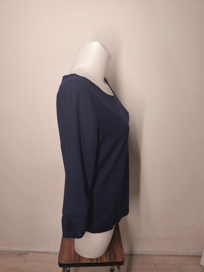 Blouse 3/4 Esprit Femme Taille M Bleu - photo numéro 4