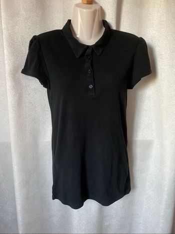 T-shirt polo noir 18 ans Petit Bateau