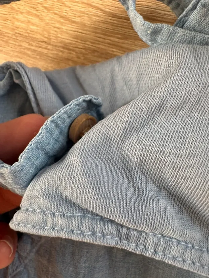 Salopette fine bleue H&M 3 mois TBE - photo numéro 4