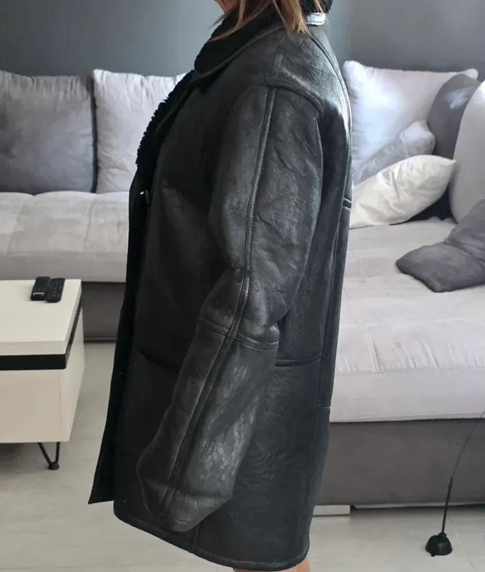 Manteau en cuir véritable - photo numéro 3