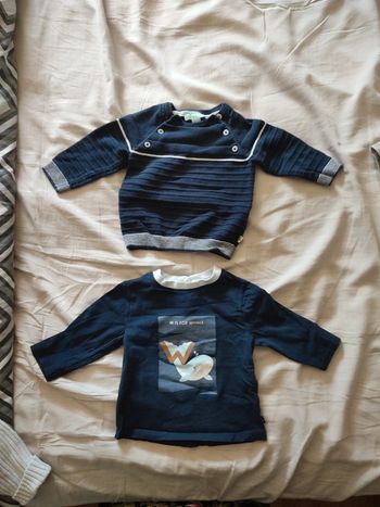 1 pull 1 manche longue Obaibi 6 mois