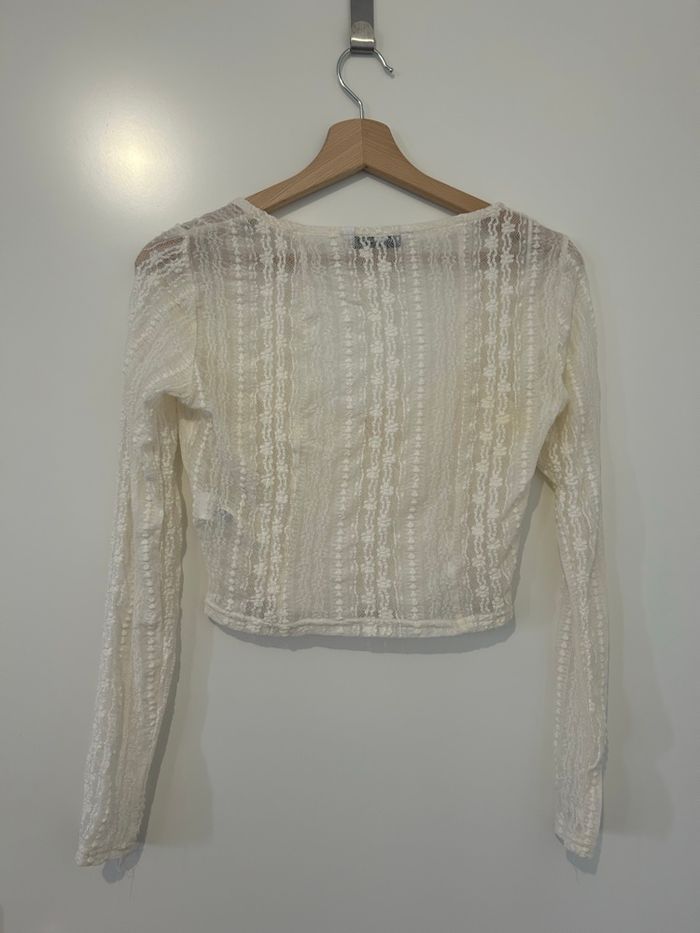 Top Stradivarius en dentelle - Taille M - Neuf - photo numéro 2