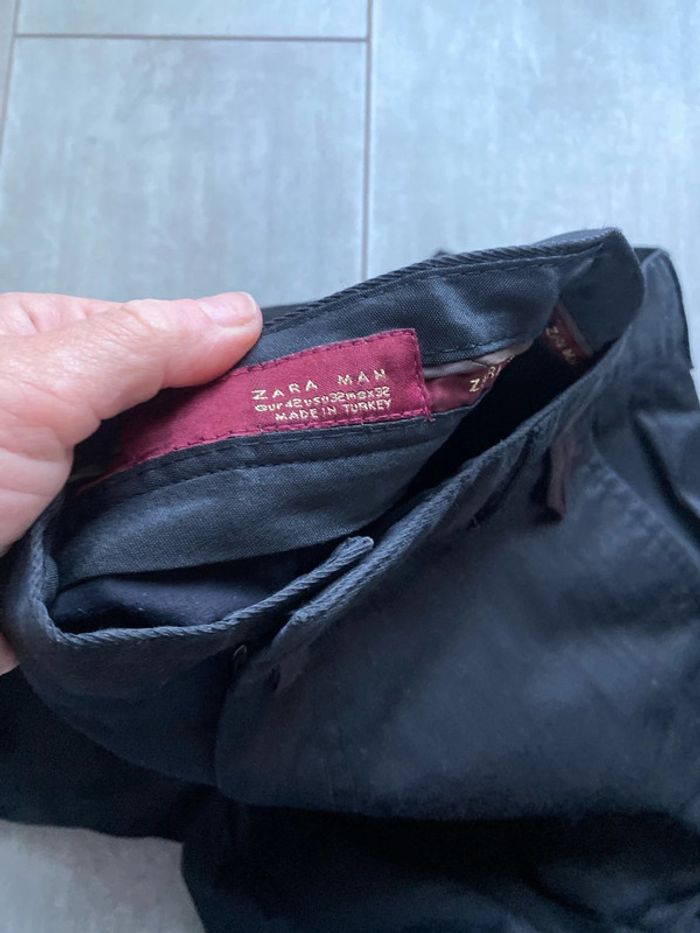 Pantalon noir, homme Zara, taille 42 - photo numéro 3