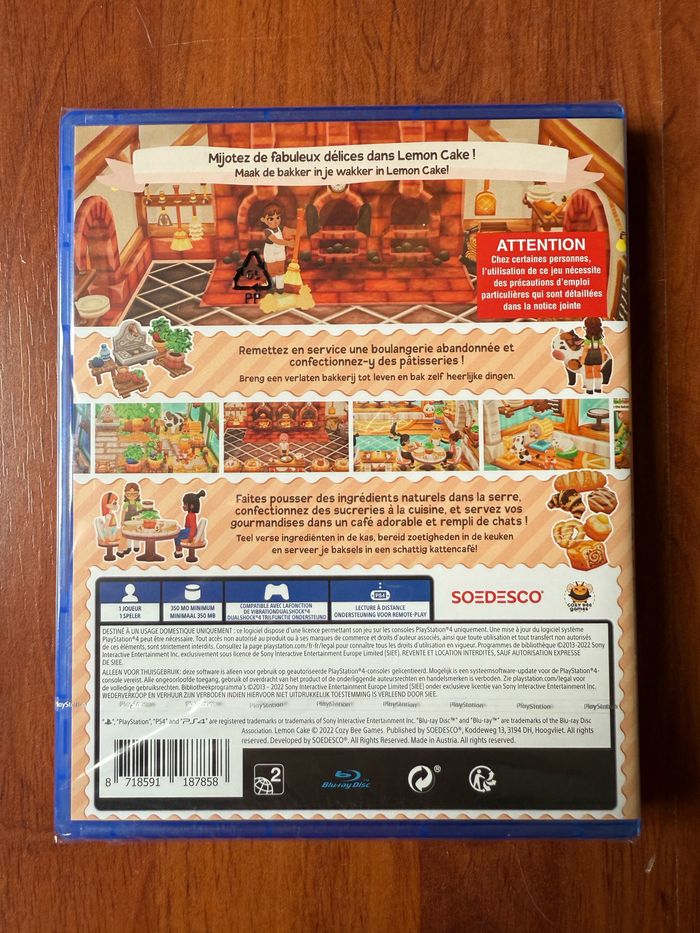 Lemon Cake Jeu Sony Playstation PS4 NEUF sous blister - photo numéro 2