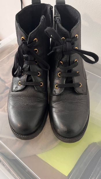 Boots André T38 Cuir Intérieur et extérieur