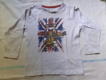 Sweet blanc à motif guitariste